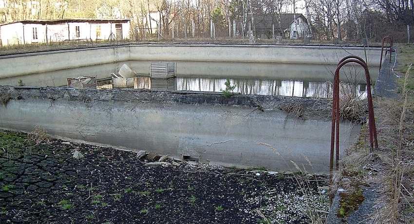 Das jahrelang ungenutzte Waldbad vor der Umgestaltung