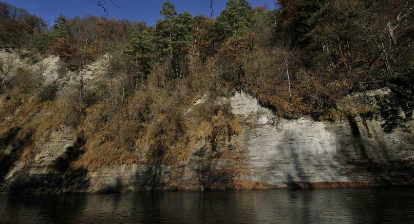 Die 60m hohe Schlierwand – auch Türkensturz genannt - an der Erlaufschlucht, nördlich von Purgstall