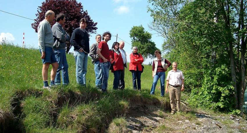TeilnehmerInnen an der Erlaufschlucht bei Purgstall